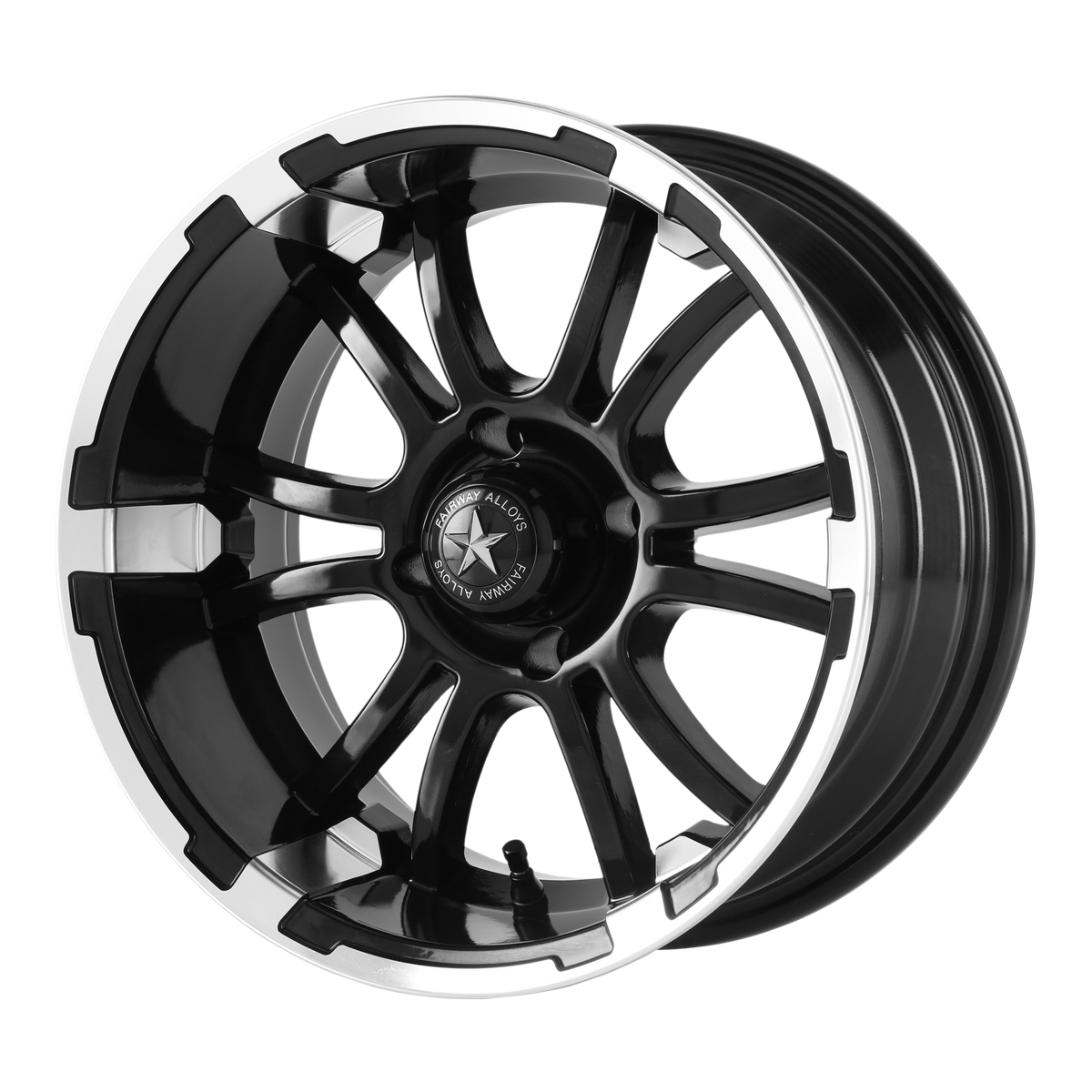 Fairway Alloys Wheels FA134 Sixer Utv Machined Matte Black