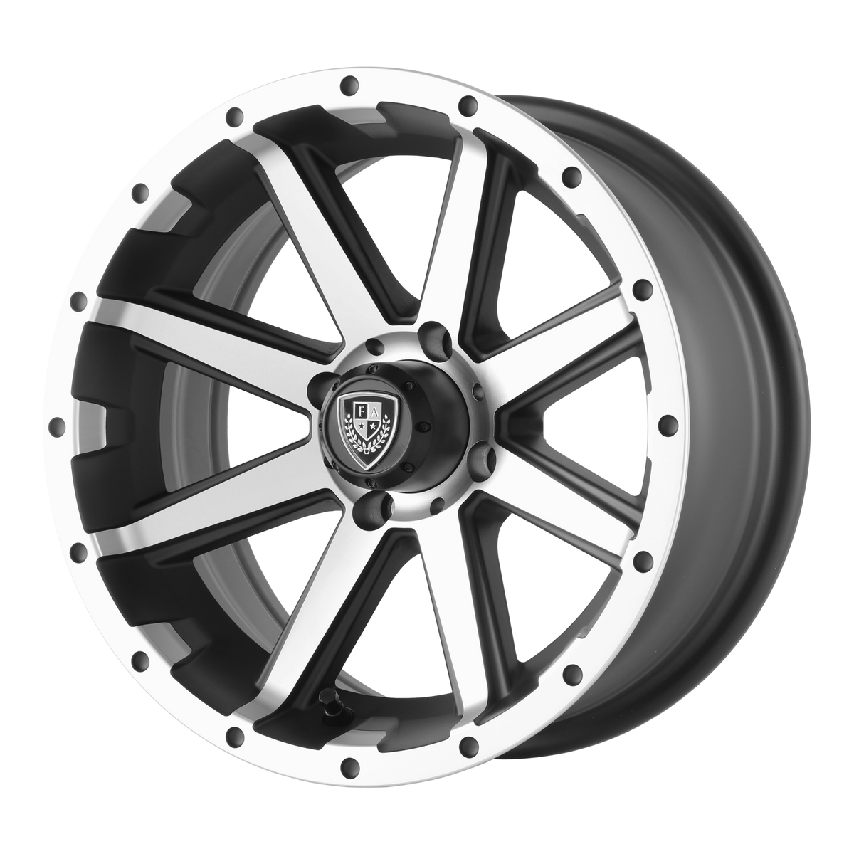 Fairway Alloys Wheels FA136 Rebel Utv Machined Matte Black