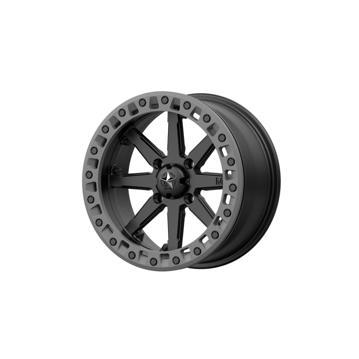MSA Offroad Wheels M31 Lok2 Utv Beadlock Satin Black with Matte Gray Ring