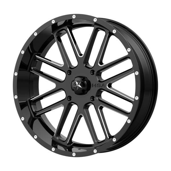 MSA Offroad Wheels M35 Bandit Utv Gloss Black Milled