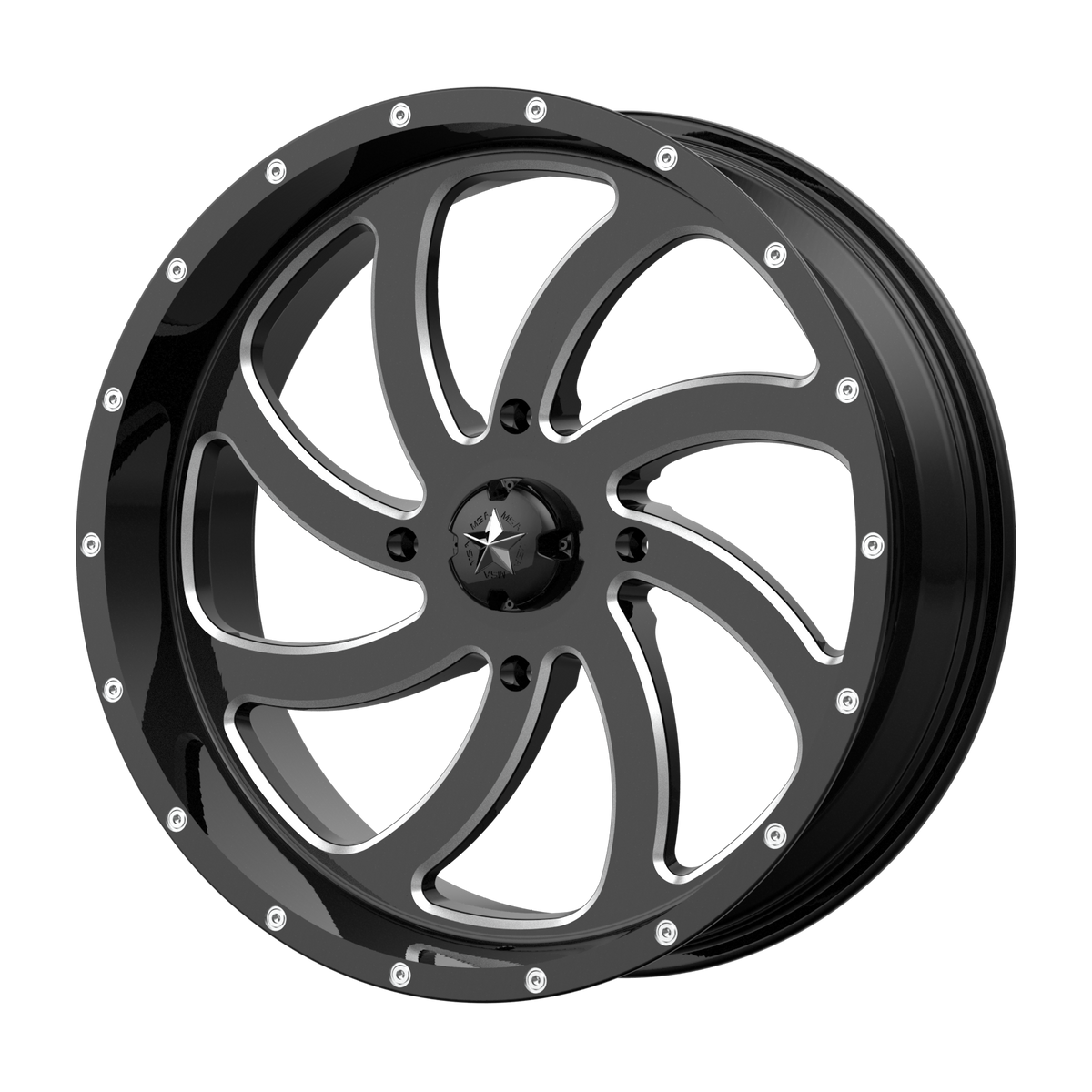 MSA Offroad Wheels M36 Switch Utv Gloss Black Milled