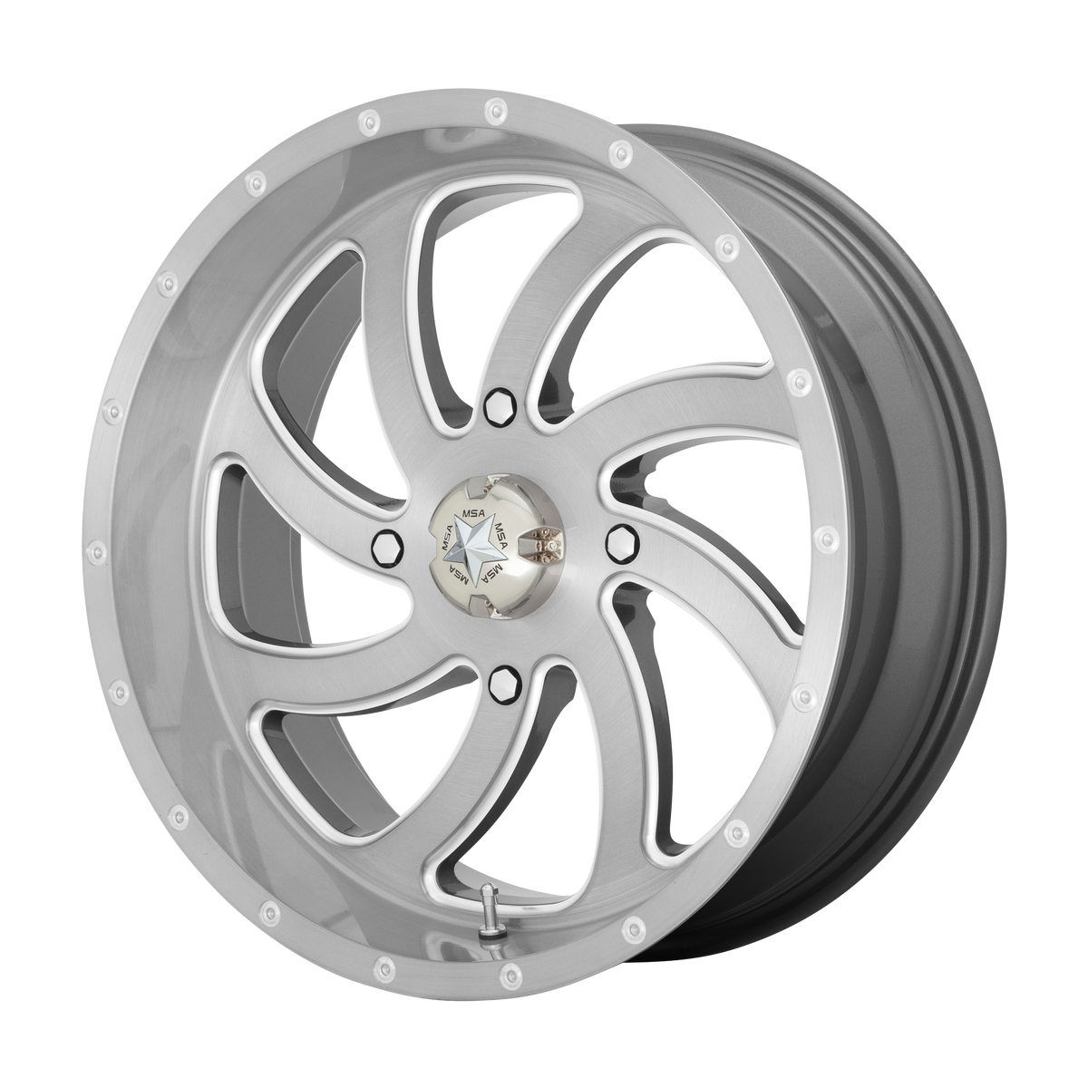 MSA Offroad Wheels M36 Switch Utv Brushed Titanium