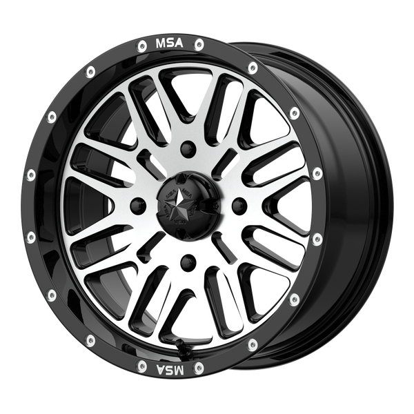 MSA Offroad Wheels M38 Brute Utv Gloss Black Machined