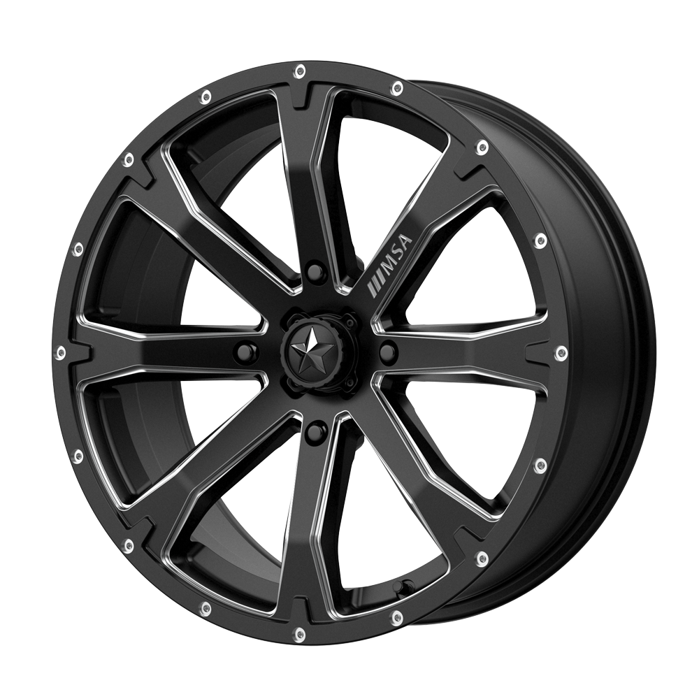 MSA Offroad Wheels M42 Bounty Utv Satin Black Milled