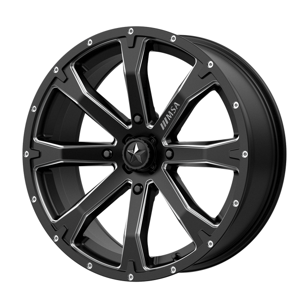 MSA Offroad Wheels M42 Bounty Utv Satin Black Milled