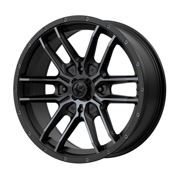 MSA Offroad Wheels M43 Fang Utv Satin Black with Titanium Tint