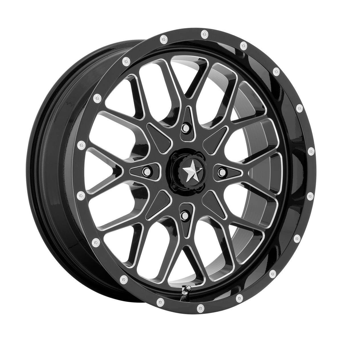 MSA Offroad Wheels M45 Portal Utv Gloss Black Milled