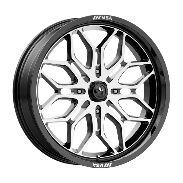 MSA Offroad Wheels M47 Sniper Utv Gloss Black Machined
