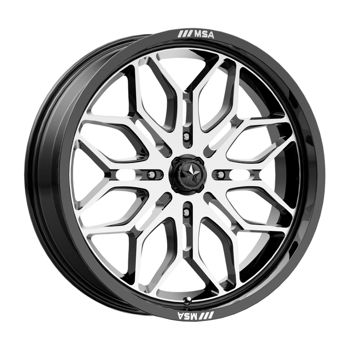 MSA Offroad Wheels M47 Sniper Utv Gloss Black Machined