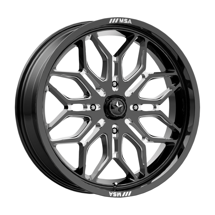 MSA Offroad Wheels M47 Sniper Utv Gloss Black Milled