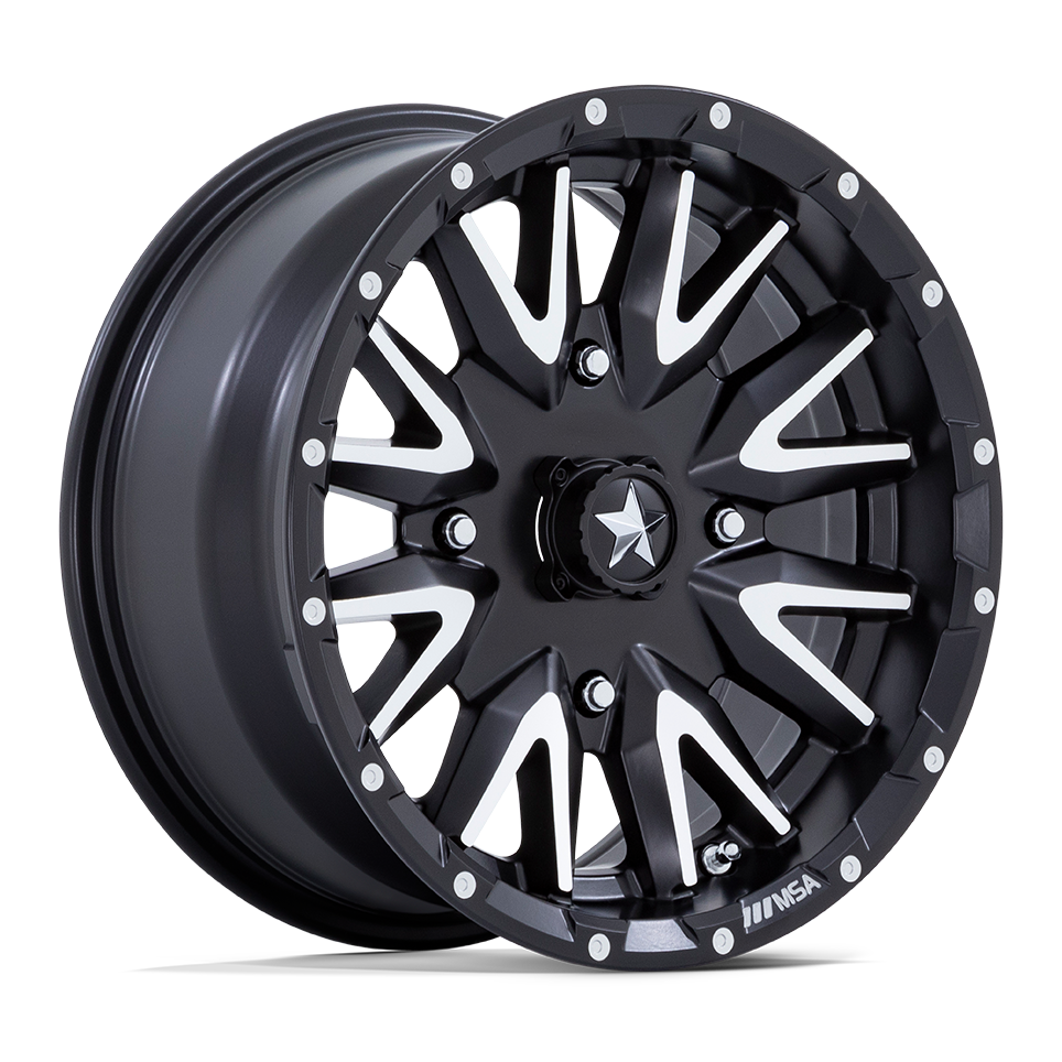 MSA Offroad Wheels M49 Creed Utv Matte Black Machined