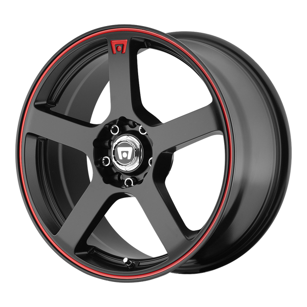 Motegi Racing Wheels MR116 FS5 Matte Black with Red Stripe