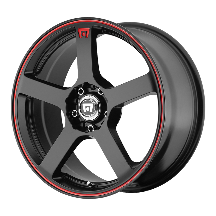 Motegi Racing Wheels MR116 FS5 Matte Black with Red Stripe