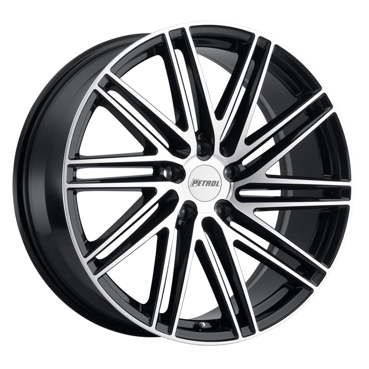 Petrol Wheels P1C Gloss Black with Machined Cut Face