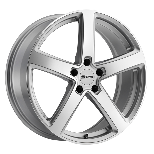 Petrol Wheels P2A Silver with Machined Cut Face