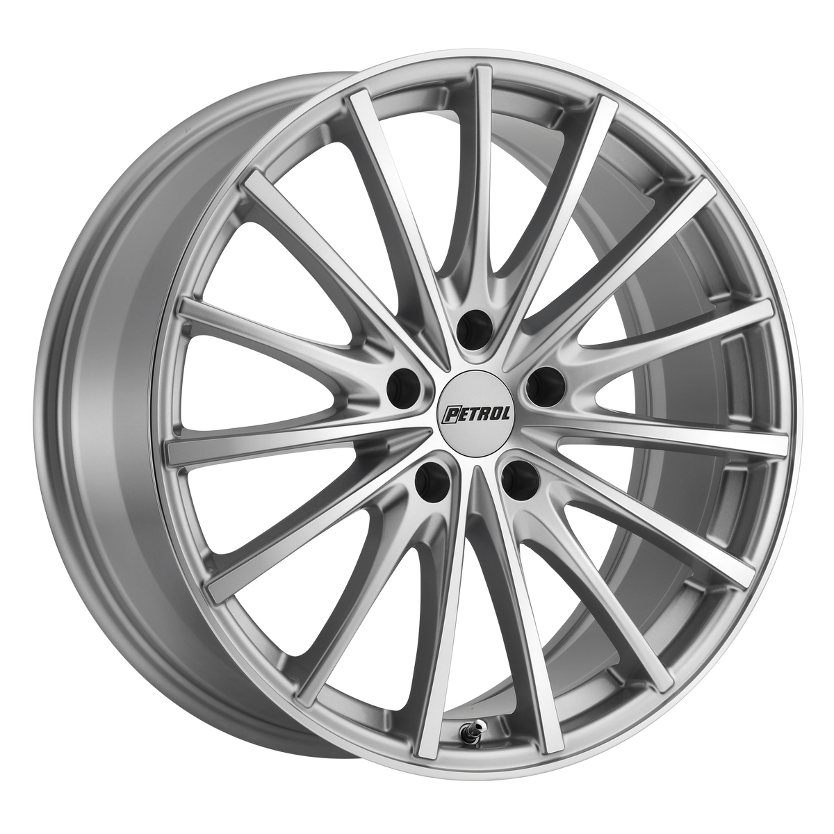 Petrol Wheels P3A Silver with Machined Cut Face