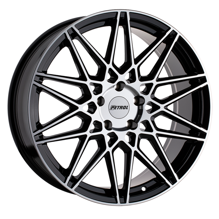 Petrol Wheels P3C Gloss Black with Machined Cut Face