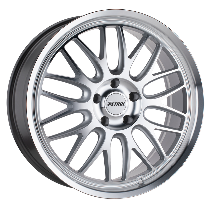 Petrol Wheels P4C Silver with Machined Face & Lip