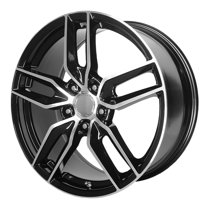 Performance Replicas Wheels PR160 Gloss Black with Machined Spokes