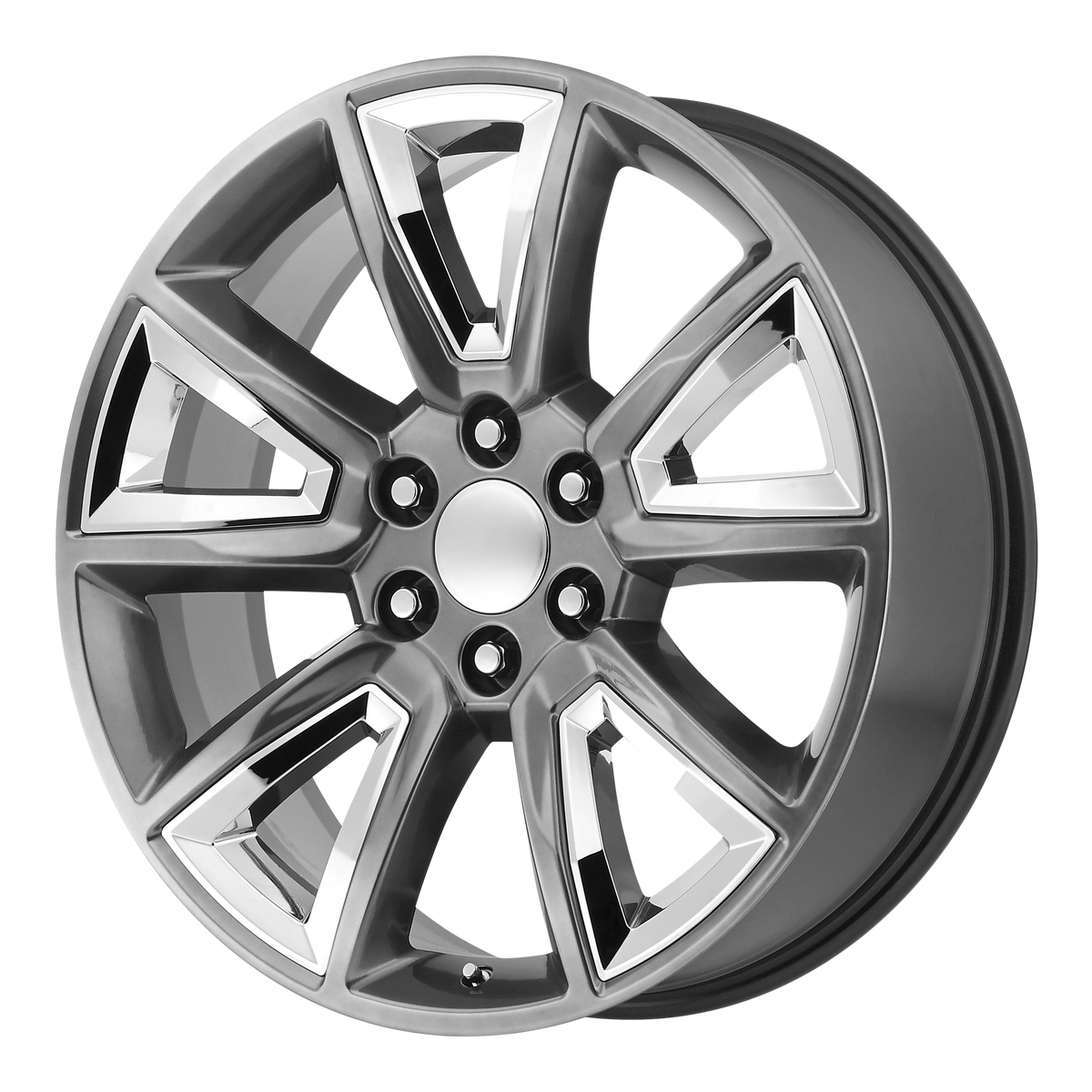 Performance Replicas Wheels PR168 Hyper Silver with Chrome Accents