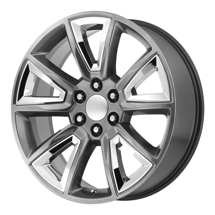 Performance Replicas Wheels PR168 Hyper Silver with Chrome Accents
