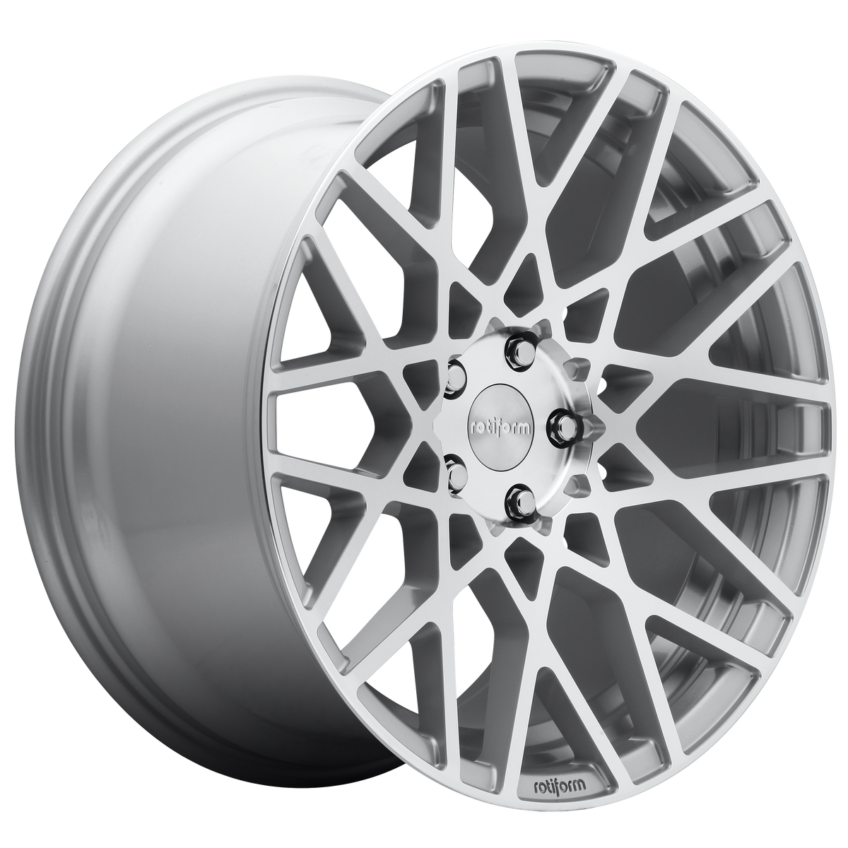 Rotiform Wheels R110 Blq Gloss Silver Machined