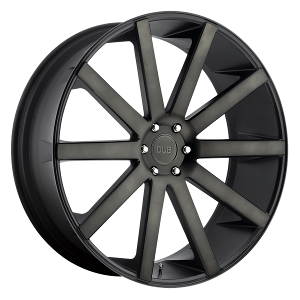 DUB Wheels S121 Shot Calla Matte Black Double Dark Tint