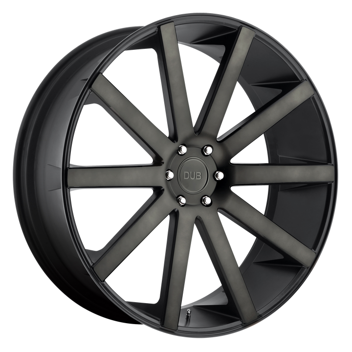 DUB Wheels S121 Shot Calla Matte Black Double Dark Tint