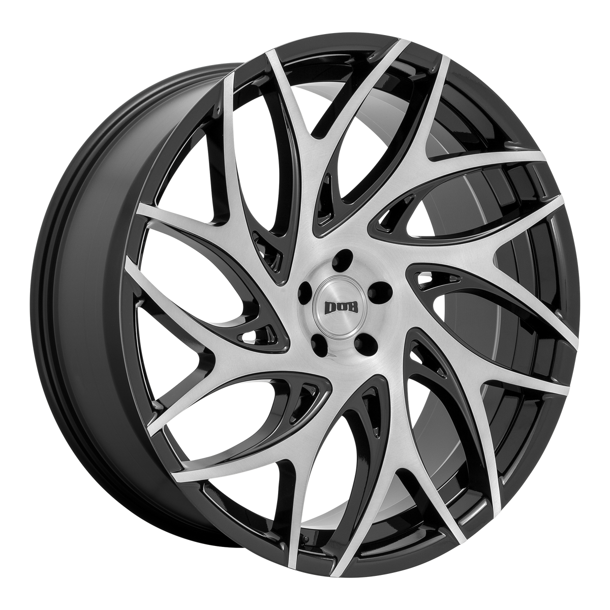 DUB Wheels S260 G.o.a.t. Brushed Face with Gloss Black Dark Tint Spokes