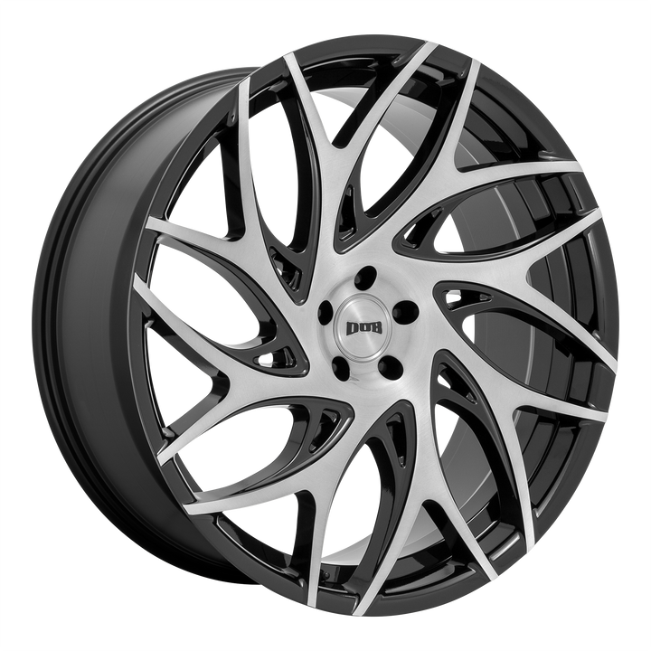 DUB Wheels S260 G.o.a.t. Brushed Face with Gloss Black Dark Tint Spokes