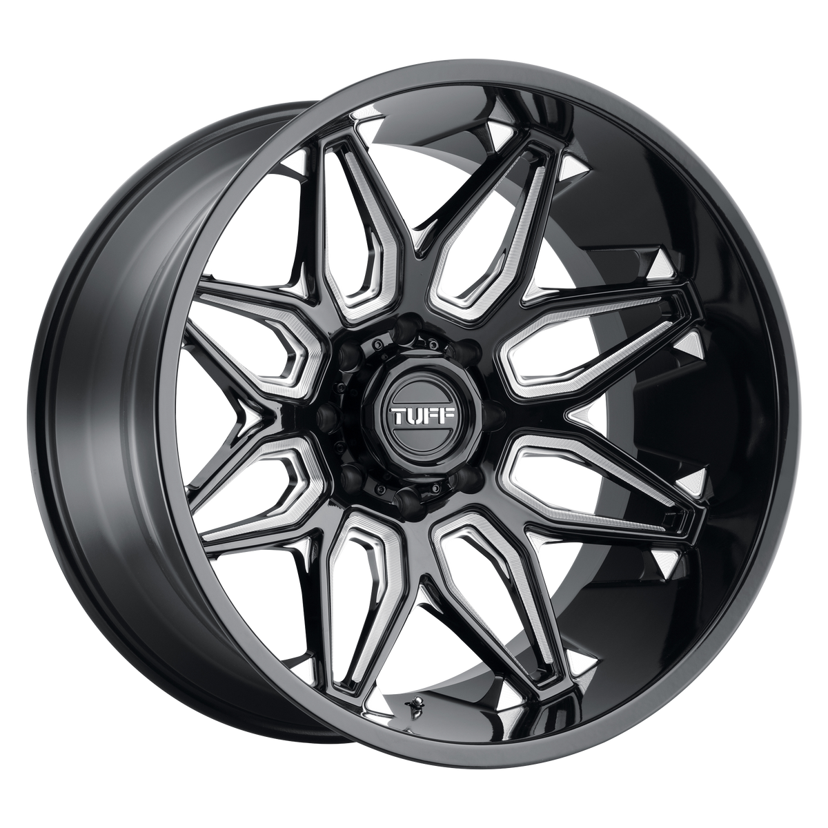 Tuff Wheels T3B Gloss Black Milled