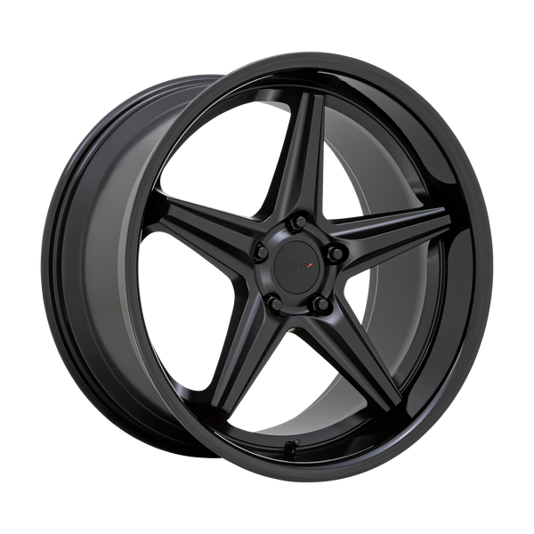 TSW Wheels Launch Matte Black with Gloss Black Lip