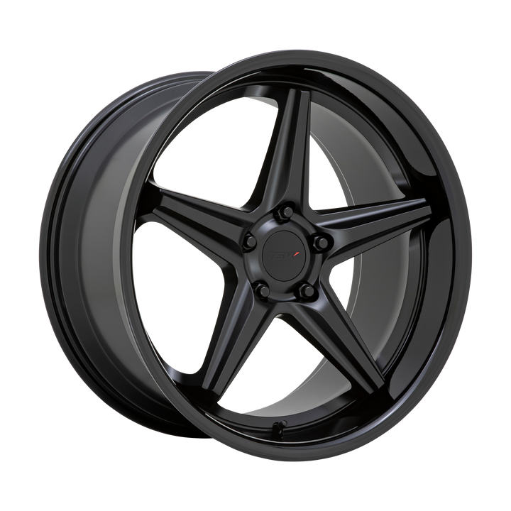 TSW Wheels Launch Matte Black with Gloss Black Lip