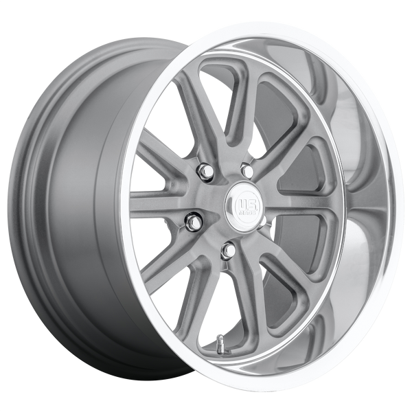 US Mags Wheels U111 Rambler Textured Gray with Diamond Cut Lip