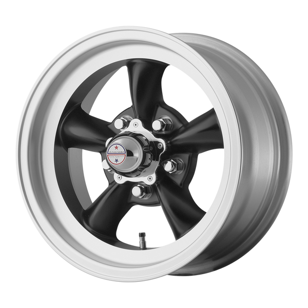 American Racing Wheels VN105 Torq Thrust D Satin Black with Machined Lip