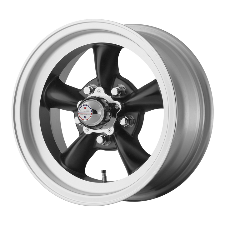 American Racing Wheels VN105 Torq Thrust D Satin Black with Machined Lip