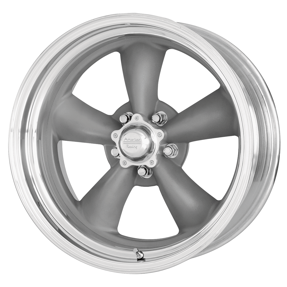 American Racing Wheels VN215 Classic Torq Thrust Ii Mag Gray with Machined Lip
