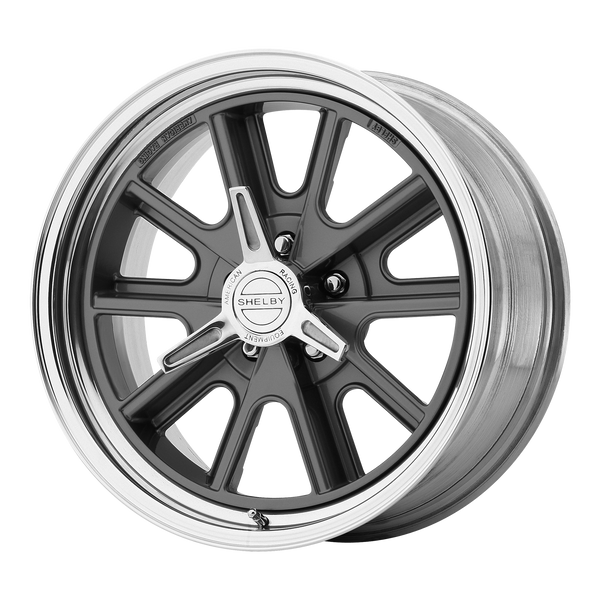 American Racing Wheels VN427 Shelby Cobra Two-piece Mag Gray Center Polished Barrel