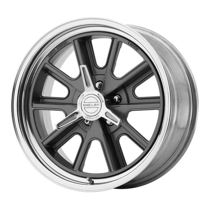 American Racing Wheels VN427 Shelby Cobra Two-piece Mag Gray Center Polished Barrel