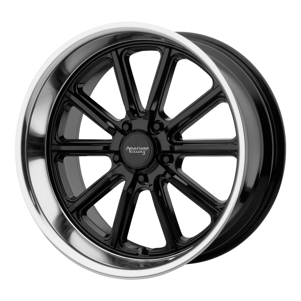 American Racing Wheels VN507 Rodder Gloss Black with Diamond Cut Lip