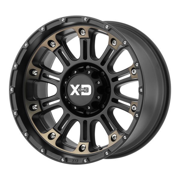 XD Series Wheels XD829 Hoss Ii Satin Black Mach with Dark Tint