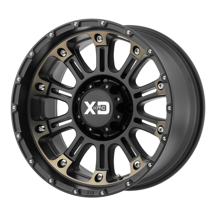 XD Series Wheels XD829 Hoss Ii Satin Black Mach with Dark Tint