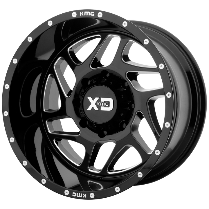 XD Series Wheels XD836 Fury Gloss Black Milled