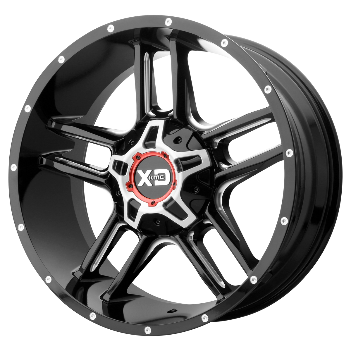 XD Series Wheels XD839 Clamp Gloss Black Milled