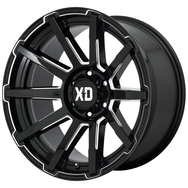 XD Series Wheels XD847 Outbreak Gloss Black Milled