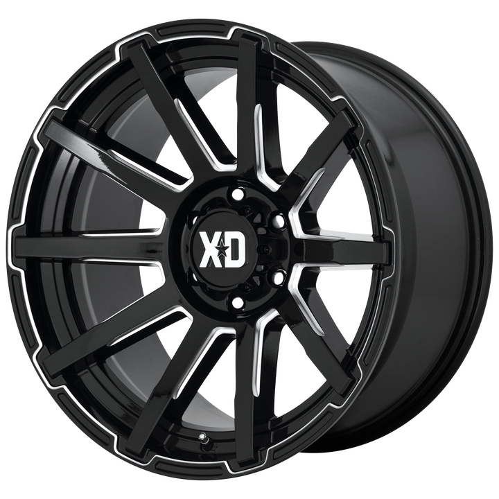 XD Series Wheels XD847 Outbreak Gloss Black Milled