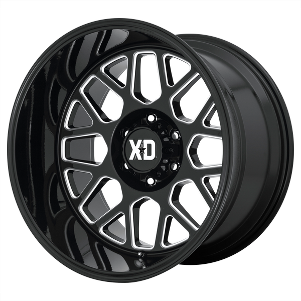 XD Series Wheels XD849 Grenade Ii Gloss Black Milled