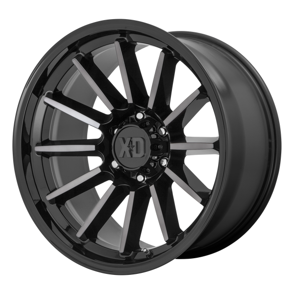 XD Series Wheels XD855 Luxe Gloss Black Machined with Gray Tint