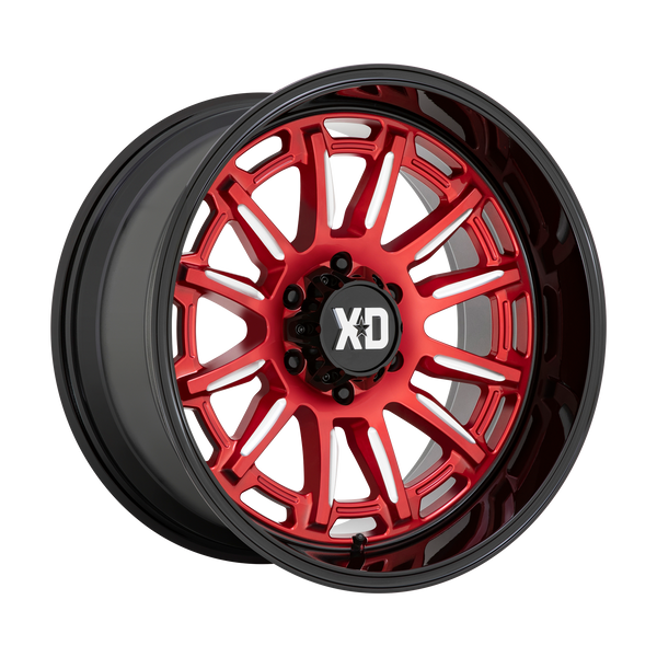 XD Series Wheels XD865 Phoenix Candy Red Milled with Black Lip