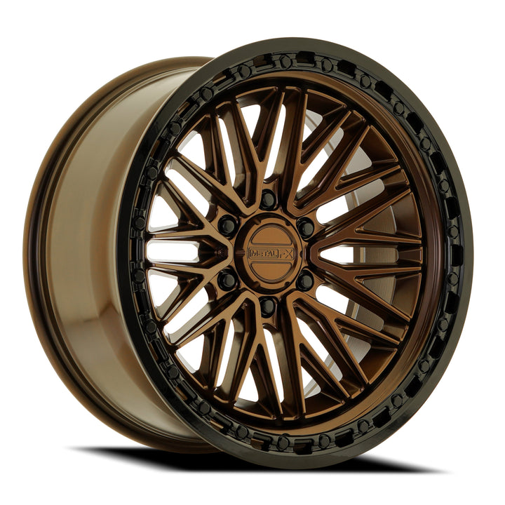 Metal FX Wheels Alpha Truck Smoked Bronze Center Gloss Black Lip